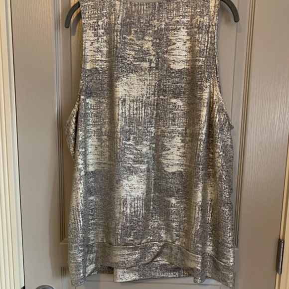 NWT Anthropologie Metallic Sleeveless Top - Picture 2 of 8